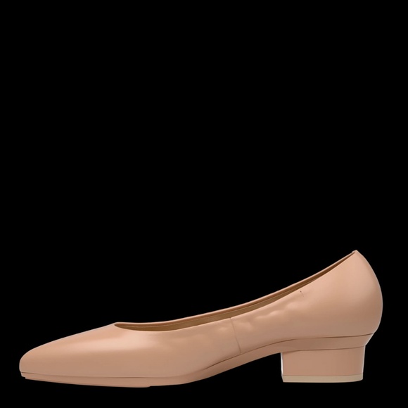 Pashion Footwear - The Pump Wide Width - Latte Leather Flat 1.5" - Picture 10 of 11